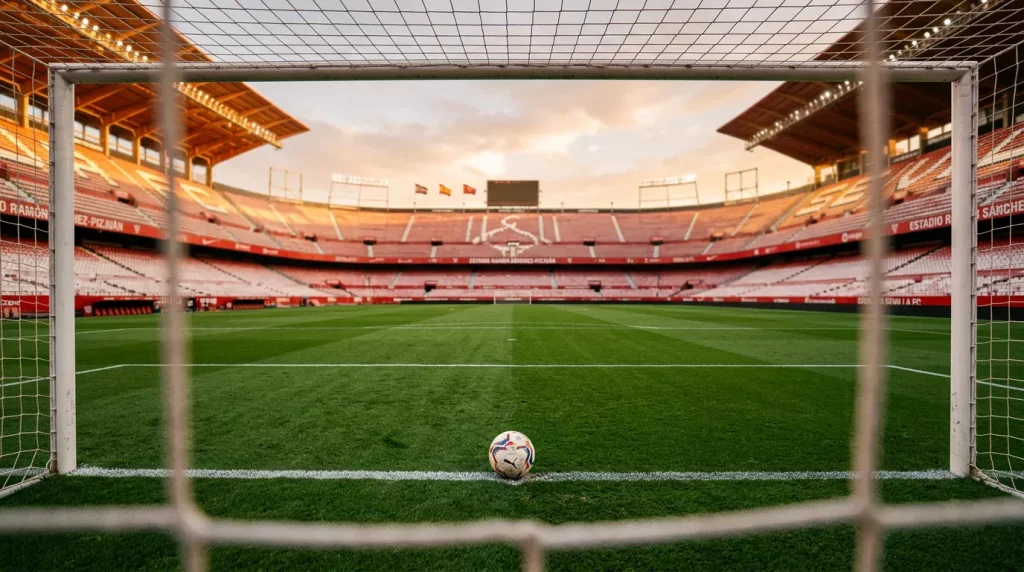 Voetbalstadion met scorebord en decimale odds voor een La Liga-wedstrijd